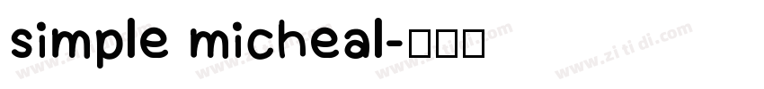 simple micheal字体转换